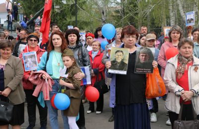 Сегодня в парке Победы прошел Митинг в честь празднования 9 Мая