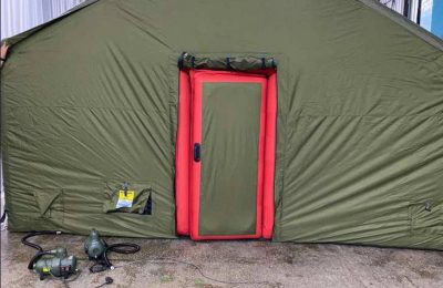 Пневмокаркасные палатки и накидки-невидимки отправили на СВО от Новосибирской области