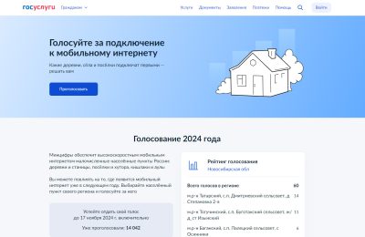 Жители Новосибирской области определят населенные пункты, в которых появится интернет в следующем году по нацпроекту