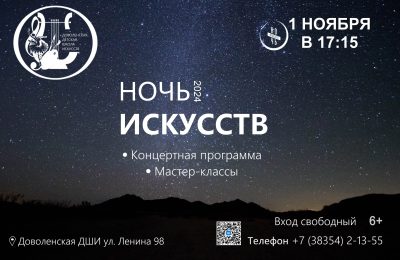  НОЧЬ ИСКУССТВ В ДОВОЛЕНСКОЙ ДШИ