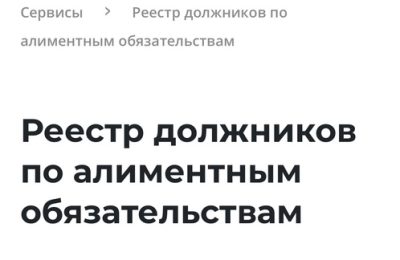 В России начал действовать реестр должников по алиментам