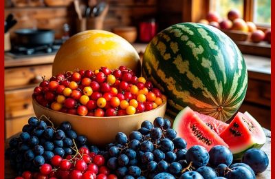 Сентябрь — время полезных ягод и фруктов