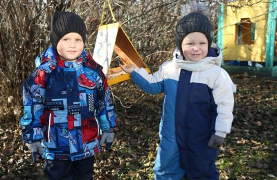 Синичка, синичка, лети сюда кормиться!