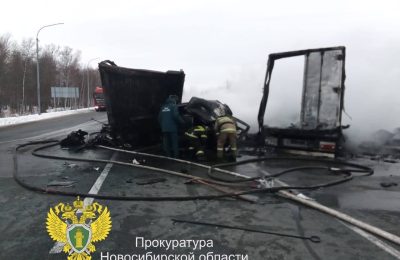 Прокуратура контролирует ход и результаты уголовно-процессуальной проверки, организованной по факту ДТП с участием трёх большегрузных автомобилей, в результате которого погиб человек