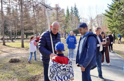 Субботник на Монументе Славы