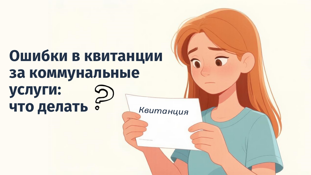 Ошибки в квитанции за коммунальные услуги: что делать?